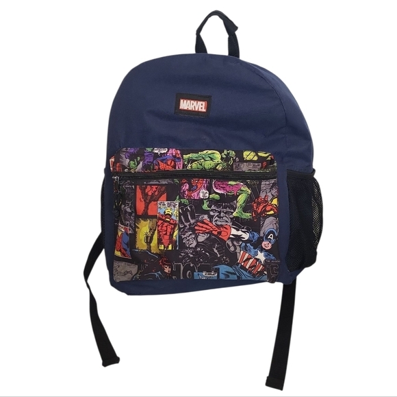 Marvel Other - Marvel Navy Comic Print Backpack